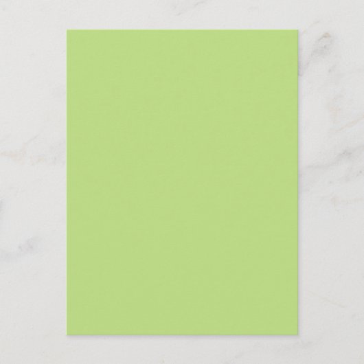 Pastel Licht Groen Aangepaste Kleurachtergrond Briefkaart (Voorkant)