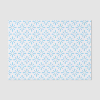 Pastel Lichtblauwe Bloemige Elegante Trouw Tissuepapier