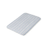 pastel lichtblauwe strepen stijl badmat (Gekanteld)