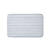 pastel lichtblauwe strepen stijl badmat (Voorkant)
