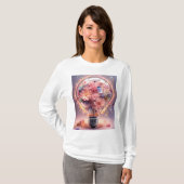 Pastel Lichtroze "Trick or treat Bag" T-Shirt (Voorkant volledig)