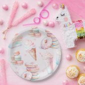 Pastel Lief verjaardagsfeestje Papieren Bordje (Feest)