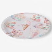 Pastel Lief verjaardagsfeestje Papieren Bordje (Gekanteld)