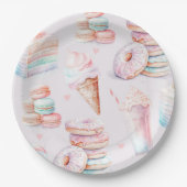 Pastel Lief verjaardagsfeestje Papieren Bordje (Voorkant)