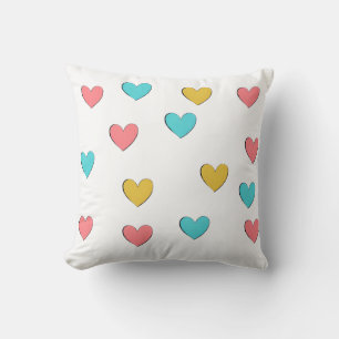 Pastel Liefde Esthetische Grafiek Kussen