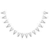 Pastel liefde vogels bruiloft driehoek bundeling v vlaggetjes (Alle)