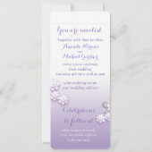 Pastel liefde vogels gepersonaliseerde bruiloft ui kaart (Achterkant)