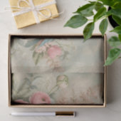 Pastel Liefdesvogels & Ranunculus Decoupage Papier (Geschenk)