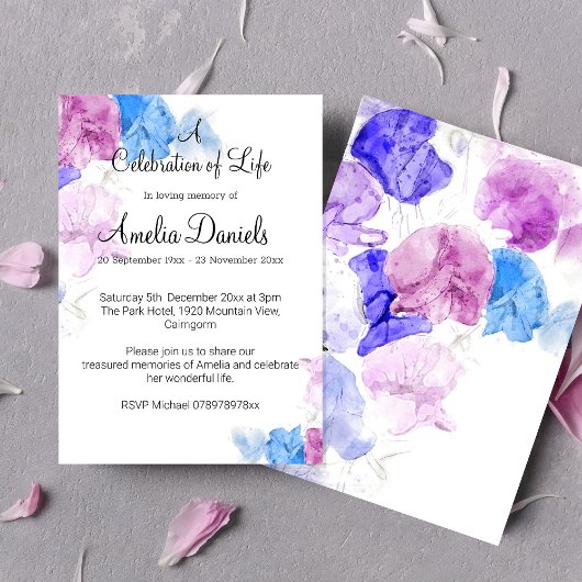Pastel Lieve Erwt Feest Des Levens Kaart