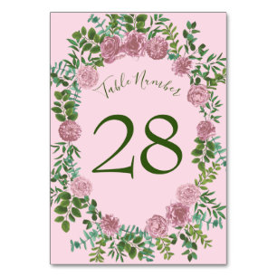 Pastel  Light Floral Rozen Kaart