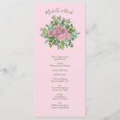 Pastel  Light Floral Rozen Menu (Voorkant)