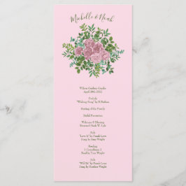 Pastel  Light Floral Rozen Menu