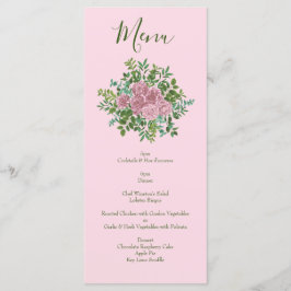 Pastel  Light Floral Rozen Menu