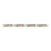 Pastel  Light Floral Rozen Satijnen Lint (Voorkant)