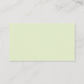 Pastel Light Green Abstract Visitekaartje (Achterkant)