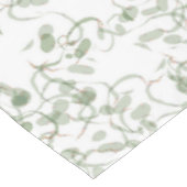 Pastel Light Green Floral Vines Pattern Tafelkleed (Gekanteld)