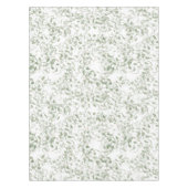 Pastel Light Green Floral Vines Pattern Tafelkleed (Voorkant)