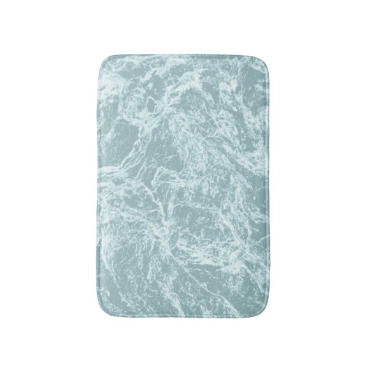 Pastel Light Turquoise Abstract Badmat (Voorkant Verticaal)