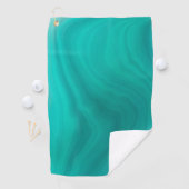 Pastel Light Turquoise Abstract Golfhanddoek (Insitu)