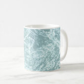 Pastel Light Turquoise Abstract Koffiemok (Voorkant rechts)