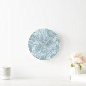 Pastel Light Turquoise Abstract Ronde Klok (Huis)