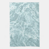 Pastel Light Turquoise Abstract Theedoek (Verticaal)