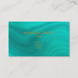Pastel Light Turquoise Abstract Visitekaartje