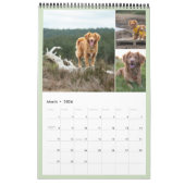 Pastel Lijsten Maandelijkse foto Collage Familiefo Kalender (Mar 2026)