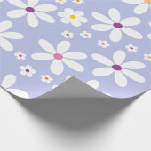 Pastel Lila Daisy Flower Spring Zomerverjaardag Cadeaupapier (Hoek)