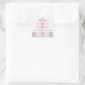 Pastel Lila Doos Gepersonaliseerde Gift Label (Tas)