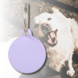 Pastel Lila effen kleur | Klassiek | Elegant Huisdierpenning