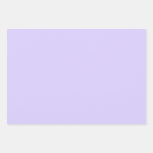 Pastel Lila effen kleur | Klassiek | Elegant Inpakpapier Vel (Voorkant 3)