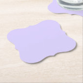Pastel Lila effen kleur | Klassiek | Elegant Kartonnen Onderzetters (Gekanteld)