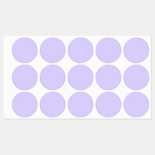 Pastel Lila effen kleur | Klassiek | Elegant Labels (Vel)