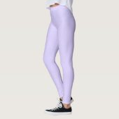 Pastel Lila effen kleur | Klassiek | Elegant Leggings (Links)