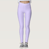 Pastel Lila effen kleur | Klassiek | Elegant Leggings (Voorkant)