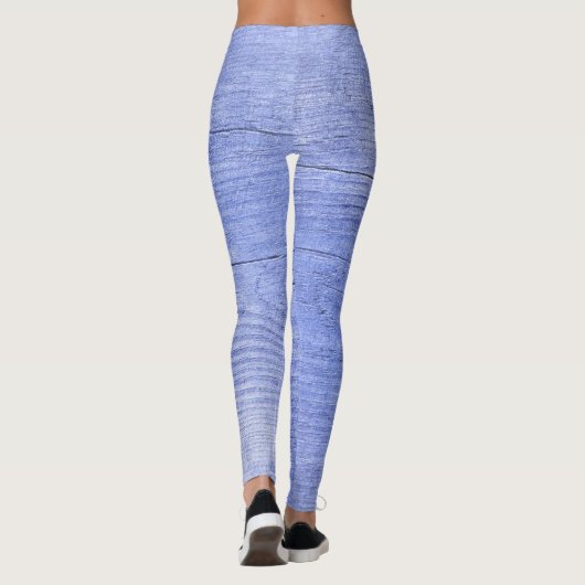 Pastel Lila golven monogrammed Leggings (Achterkant)