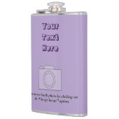  Pastel Lila / Lavendel / Paarse Heupfles (Links)