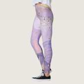 Pastel Lila Leggings Zacht en Stijlvol Ontwerp (Links)