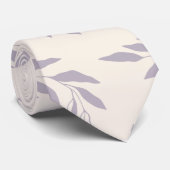 Pastel Lila minimalistisch Florentieel Patroon Stropdas (Opgerold)