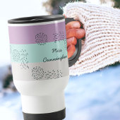 Pastel Lila Mint Gray Girly Boho Colblock Reisbeker