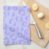 Pastel Lila Paars lak printpatroon. Theedoek (Quarter Fold)