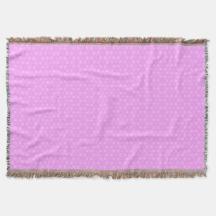 Pastel Lila Paars White Star Repair Pattern Deken