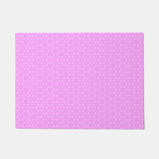 Pastel Lila Paars White Star Repair Pattern Deurmat (Voorkant)