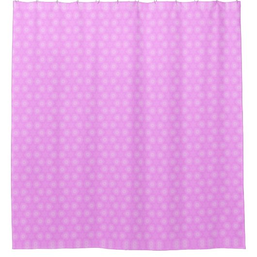 Pastel Lila Paars White Star Repair Pattern Douchegordijn (Voorkant)