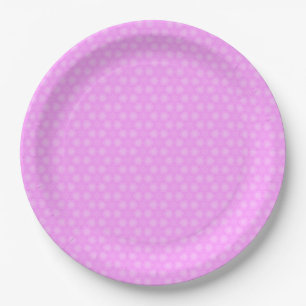 Pastel Lila Paars White Star Repair Pattern Papieren Bordje