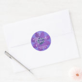 Pastel Lila Paarse Bloesem Bedankt Label (Envelop)