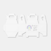 Pastel lila regenboog 1e verjaardag Dank u Bedankdoosjes (Uitgevouwen)