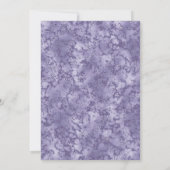 Pastel Lila Strik Template Baby Shower Kaart (Achterkant)