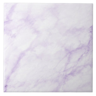 Pastel Lila Waterverf Marble Abstract Patroon Tegeltje